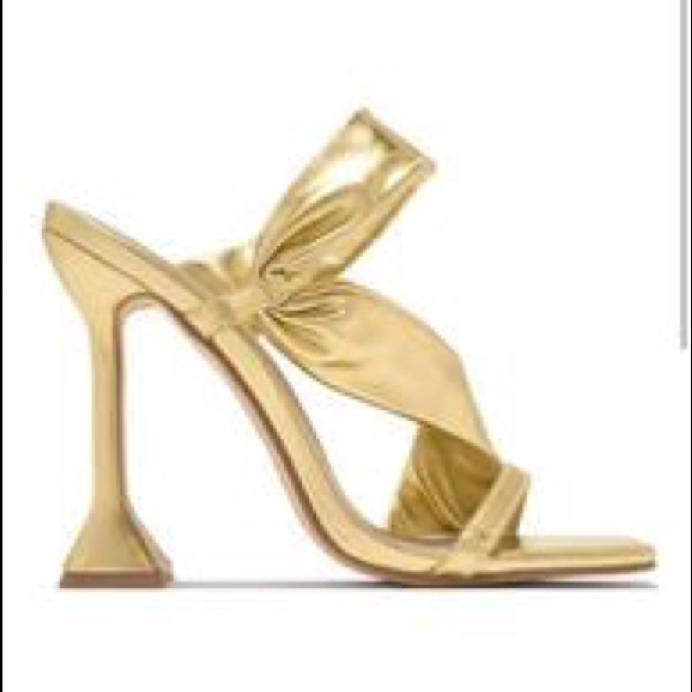 Gold Metallic Mules